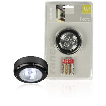 LED-Push-Licht 3 Schwarz